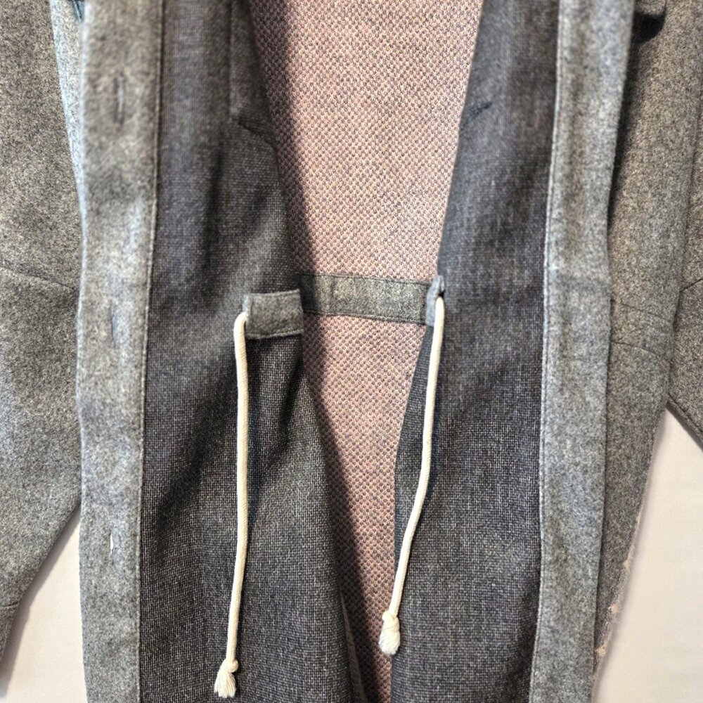 Davi & Dani Womens Gray Oversized Coat Size M - Picture 4 of 7